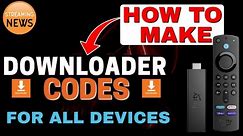 HOW to make DOWNLOADER CODES for FIRESTICK & ANDROID TV ! ALL APPS & PAGES!