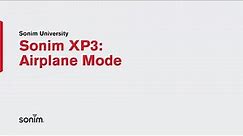 Sonim XP3 - Airplane Mode