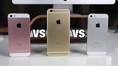 iPhone SE vs iPhone 6s vs iPhone 5s Comparison! +Unboxing!