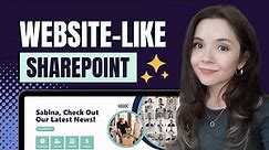 Make Your SharePoint Look like a Website