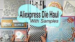 CREATIVE ALIEXPRESS DIE AND EMBOSSING HAUL WITH CARD SAMPLES!