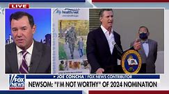 Joe Concha: Gavin Newsom is 'trying too hard' to convince Americans he's not running in 2024