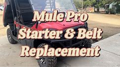 Kawasaki Mule Pro Starter & Belt Replacement