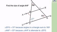 Sum8.1.5 - Solve complex problems with parallel line angles