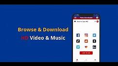Best free Video & Music Downloader App for any Android Smartphone or Tablet to download any Videos.