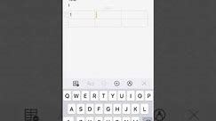 NOTES - HOW TO ADD A TABLE (iOS)