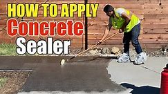 How To Apply Concrete Sealer Unitex Solvent Seal 1315 Step by Step On Old or New Concrete
