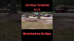 Arrma senton brushed on 3s lipo#bashing #racing #rc4life #arrma