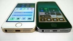 iPhone 5S iOS 10.3.2 vs iPhone 5S iOS 11!