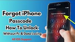 Forgot iPhone Passcode How To Unlock ! Unlock iPhone Screen Lock Without Data Losing 2023 ! Bypass