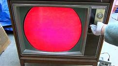 1967 Philco Color Round Tube Television Repair Startup Vintage Roundie TV