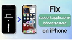 How to Fix support.apple.com/iphone/restore on iPhone 13/11/XS/XR/X/8/7