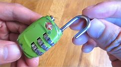 TSA Luggage Lock - How to Set and Reset Combination Instructions