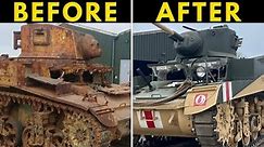 Fully Restoring a WW2 Stuart tank in one video