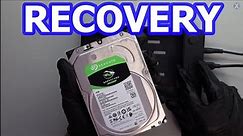 Recovering Data from a Seagate Barracuda Hard Drive