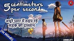 "5 Centimeters Per Second" EXPLAINED in Hindi || Byôsoku 5 senchimêtoru Makoto Shinkai's Anime