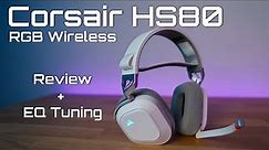 Corsair HS80 RGB Wireless Headset Review - The Deepest Dive! New color!