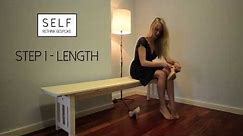 SELF - A simple guide to measuring your feet. www.self-footwear.co.uk