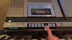 Sony sl-5800 Betamax player demo