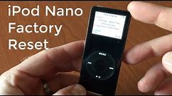 How to Factory Reset iPod Nano 1st Gen- Reset Data