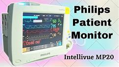 Philips Intellivue MP20 Patient Monitor | Overview | How to operate | Battery insertion | Full demo
