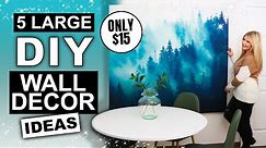 5 Large Wall Art IDEAS that are SUPER AFFORDABLE and CHEAP!!!