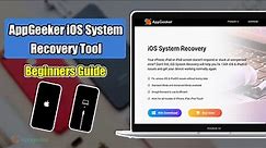 AppGeeker iOS System Recovery – The Best iOS System Repair Tool | Fix iOS Issues without Data Loss