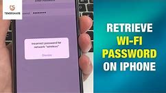 How to Recover Wi-Fi Password on iPhone