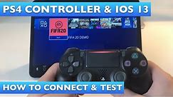 How to connect a PS4 controller to an iPad or iPhone in iOS 13 (Fifa 20 & Fortnite Test)