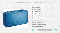 TRUSCO 368 trunk toolbox time-intervals 222 height 95 blue