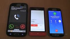 Incoming call&Outgoing call at the Same Time Samsung Galaxy Grand Neo+S4 mini android 11+htc 8S