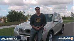 2012 BMW X3 SUV Road Test & Car Review