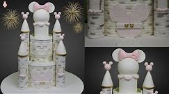 Disney Minnie Mouse Castle Cake Tutorial!