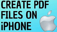 How to Create PDF Files on iPhone and iPad - Print to PDF
