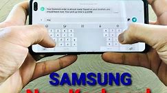 Samsung Split Keyboard for Samsung Galaxy Landscape Mode - September 2020