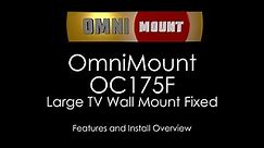 OmniMount OC175F Large Fixed TV Wall Mount