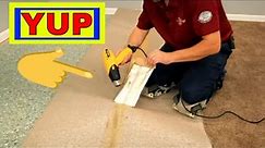 How to repair a carpet seam