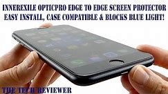 Easy Install, Edge to Edge & Excellent! OpticPro Tempered Glass Screen Protector for iPhone 7 Plus!