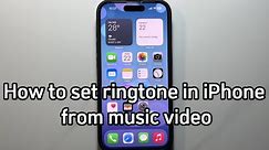 How to set ringtone in iPhone from music video