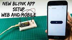 How to set up the new Blynk app step by step | Nodemcu ESP8266 with Blynk app