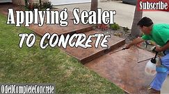 How to Apply Sealer to New and Old Concrete