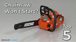 Top Reasons Chainsaw Won't Start — Chainsaw Troubleshooting
