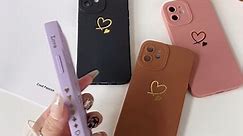 iPhone 12 Case for Women Cute, Side&Back Plated Love Heart