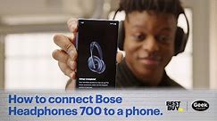How to connect Bose Headphones 700 to your phone - Tech Tips from Best Buy