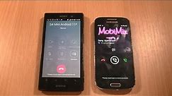 Viber Incoming & Outgoing call at the Same Time Samsung Galaxy S4 mini & Sony Xperia