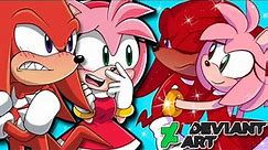 AMY CHEATS ON SONIC?! - Knuckles & Amy VS DeviantArt - (FT Tails)