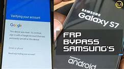 Google Factory Reset Protection (FRP) Bypass/Removal SOLUTION For Samsung’s (S7)