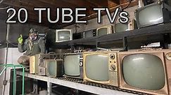 Testing 20 Vintage Tube Television Picture Tube Pickup Analysis TV Sets and Radios