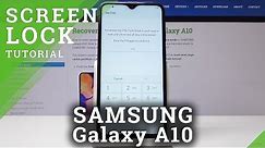 How to Add Lock Screen in SAMSUNG Galaxy A10 - Set Up Screen Lock / Password / Passcode