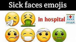 All WhatsApp sick faces emojis and its meaning